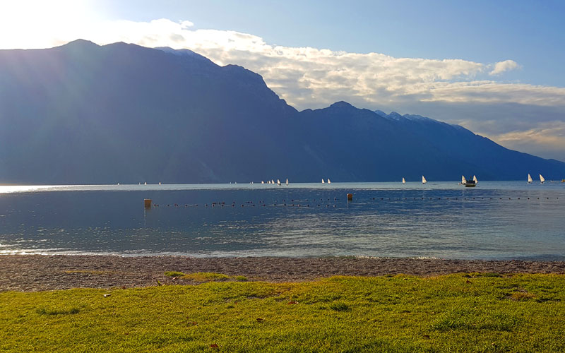 Die Strände in Riva del Garda